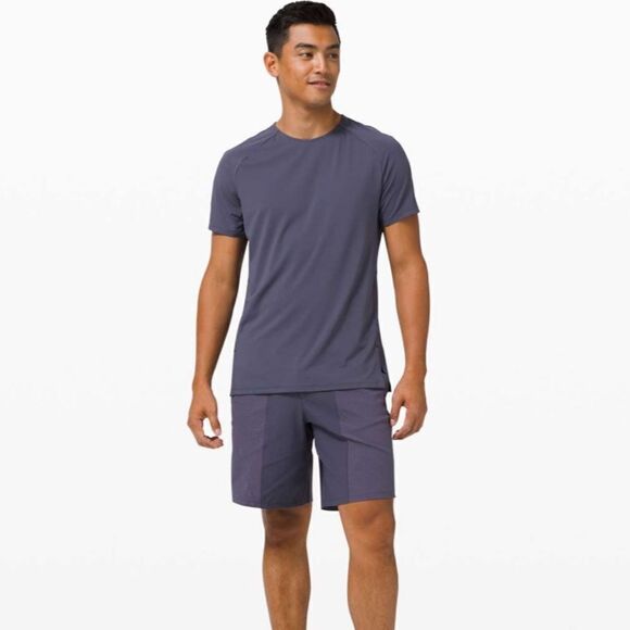 LULULEMON Pulse Motivation Short Sleeve Shirt Blue Size XXL - Picture 12 of 12